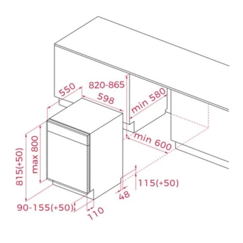 kích thước máy rửa chén TEKA DFI 46960 114270039